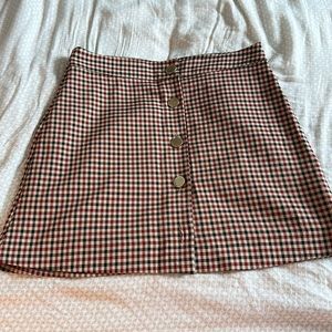 Plaid Zara skirt